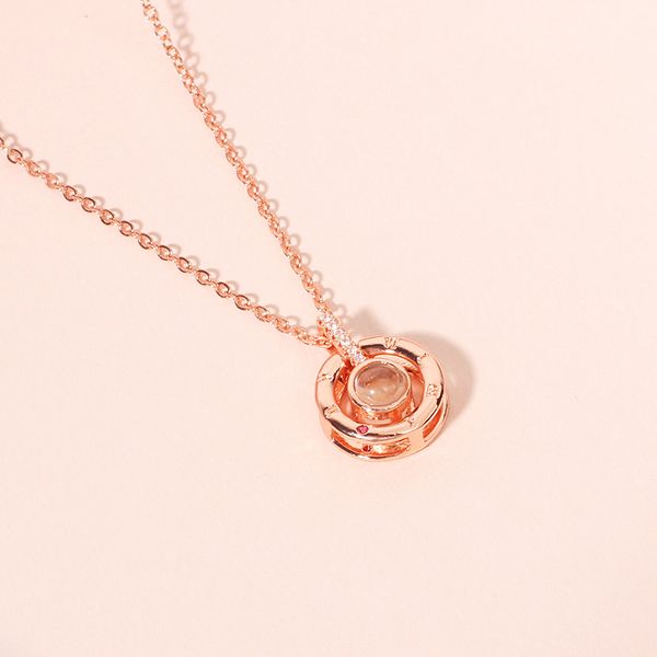 douyin celebrity style 100 kind language say i love you projection necklace women's online celebrity simple versatile circular r, Silver
douyin celebrity style 100 kind language say i love you projection necklace women's online celebrity simple versatile circular r, Silver