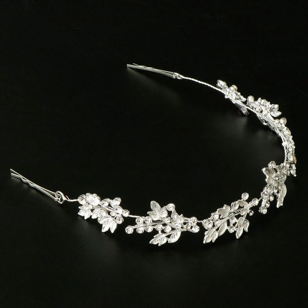 bridal crystal flower crown hairband headband tiaras wedding prom decor, Silver
bridal crystal flower crown hairband headband tiaras wedding prom decor, Silver