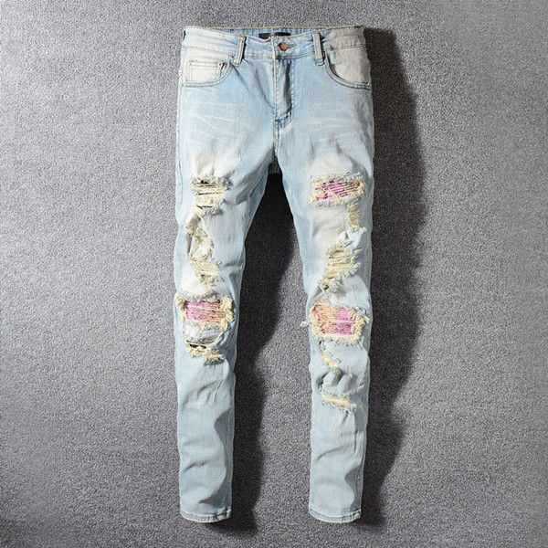 2019 mens luxury designer jeans denim pants men brand designer hip hop mens ripped skinny jeans mens designer jean shorts, Blue
2019 mens luxury designer jeans denim pants men brand designer hip hop mens ripped skinny jeans mens designer jean shorts, Blue
