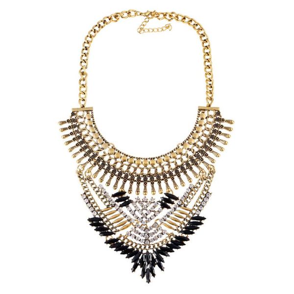 selling necklace europe and america big brand retro exaggeration metal varved fashion accessories necklace, Silver
selling necklace europe and america big brand retro exaggeration metal varved fashion accessories necklace, Silver