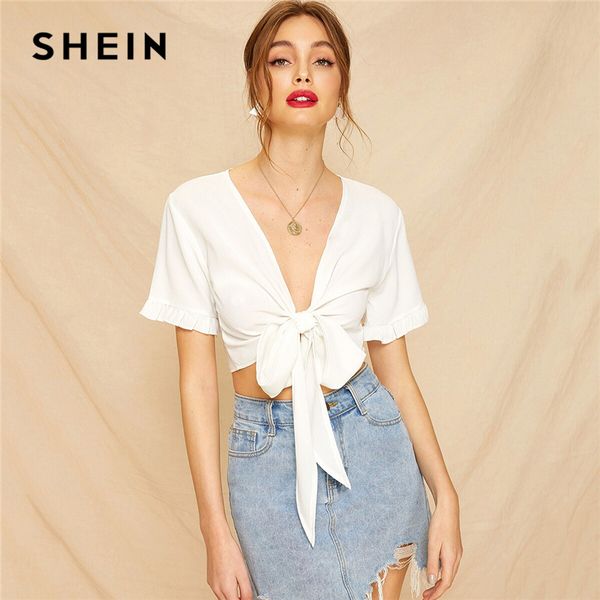 shein knot front frill cuff crop blouse white deep v neck womens and blouse 2019 summer short sleeve solid blouses
shein knot front frill cuff crop blouse white deep v neck womens and blouse 2019 summer short sleeve solid blouses
