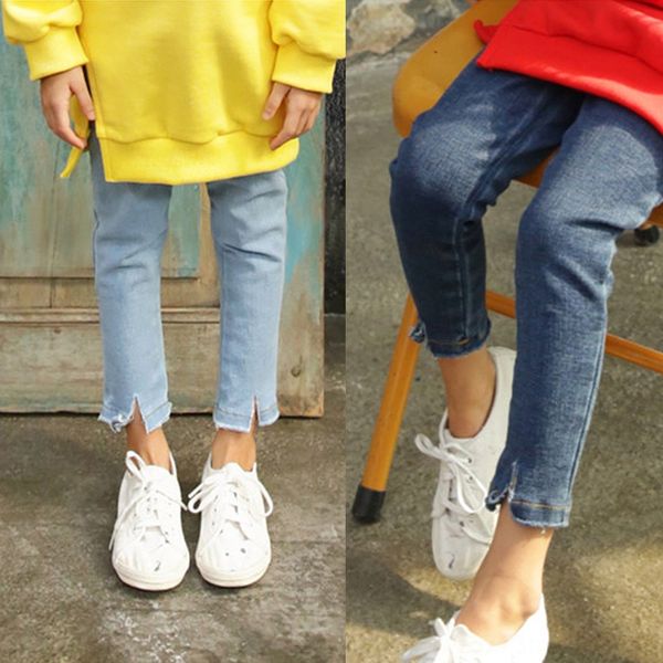 2020 girls' wear elastic solid color jeans big children's jeans pencil pants slim versatile pencil pants, Blue
2020 girls' wear elastic solid color jeans big children's jeans pencil pants slim versatile pencil pants, Blue