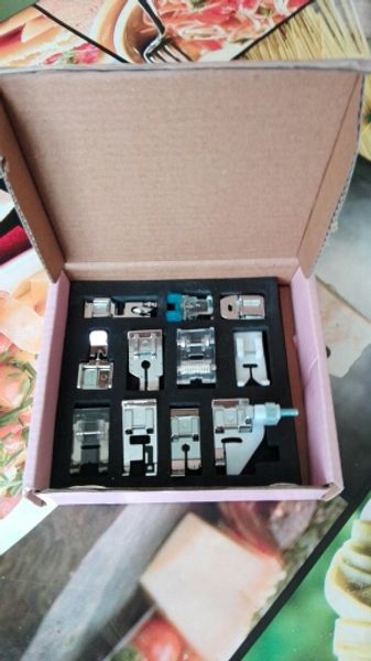 11 pcs/set multi-function sewing machine feet presser foot spare parts 11pcs presser foot, Black
11 pcs/set multi-function sewing machine feet presser foot spare parts 11pcs presser foot, Black
