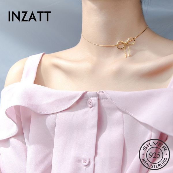inzareal 925 sterling silver snake chain romantic bowknot choker necklaces elegant fine jewelry gold color for women party
inzareal 925 sterling silver snake chain romantic bowknot choker necklaces elegant fine jewelry gold color for women party