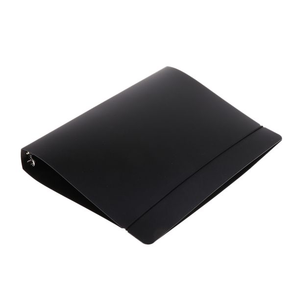 9 rings holes black frosted notebook cover case loose leaf binder round ring protector with bandage, Black;red
9 rings holes black frosted notebook cover case loose leaf binder round ring protector with bandage, Black;red