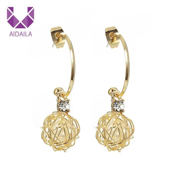 hoop earrings with pearl ball and rhinestone zinc alloy metal earrings for office ladies korean style hanging gift for women, Golden
hoop earrings with pearl ball and rhinestone zinc alloy metal earrings for office ladies korean style hanging gift for women, Golden