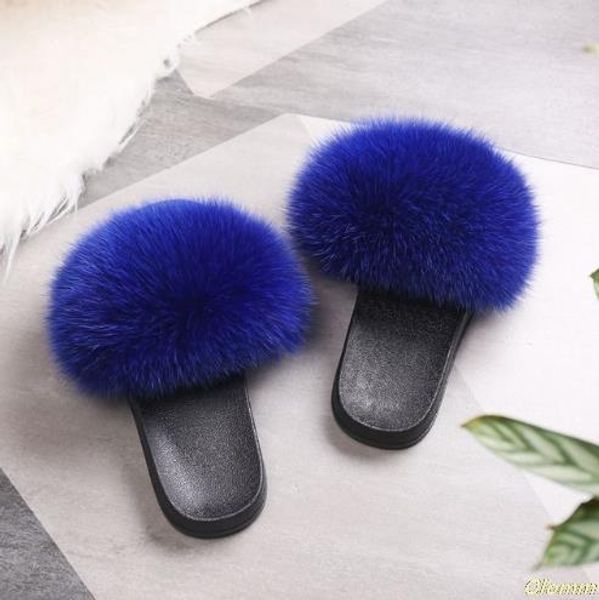 designer-dals fox hair fur slides rubber flat non-slip casual home slipper soft lady large size 45 shoes, Black
designer-dals fox hair fur slides rubber flat non-slip casual home slipper soft lady large size 45 shoes, Black