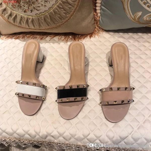 fashion trends rivet element women's shoes imported cowhide lining sheepskin footings cool dazzle women's high - heeled slippers, Black
fashion trends rivet element women's shoes imported cowhide lining sheepskin footings cool dazzle women's high - heeled slippers, Black