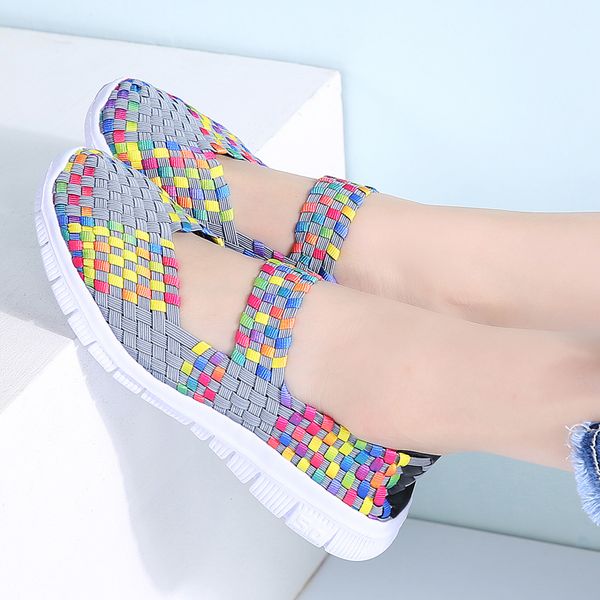 breathable 2020 summer women sandals flats shoes light flat loafers shoes walking flats handmade woven size 35-41, Black
breathable 2020 summer women sandals flats shoes light flat loafers shoes walking flats handmade woven size 35-41, Black