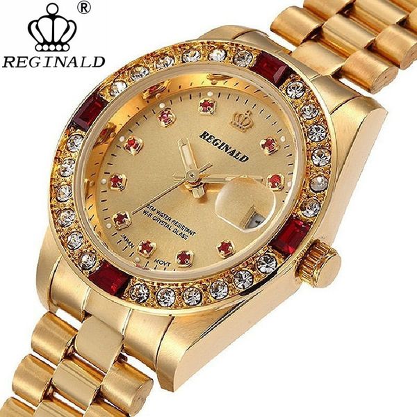 reginald luxury gold men's watches unique business dress wristwatch for man woman clock golden montre homme marque de luxe, Slivery;brown
reginald luxury gold men's watches unique business dress wristwatch for man woman clock golden montre homme marque de luxe, Slivery;brown