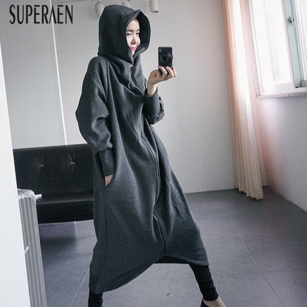 superaen 2019 autumn and winter new hooded long sweatshirts women wild cotton hoody korean style pluz size sweatshirts female, Black
superaen 2019 autumn and winter new hooded long sweatshirts women wild cotton hoody korean style pluz size sweatshirts female, Black