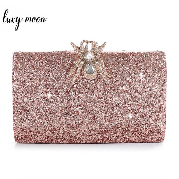 fashion pink sequined clutch bag female purse wedding party pearl chain handbag unique diamond spider lock evening bags
fashion pink sequined clutch bag female purse wedding party pearl chain handbag unique diamond spider lock evening bags