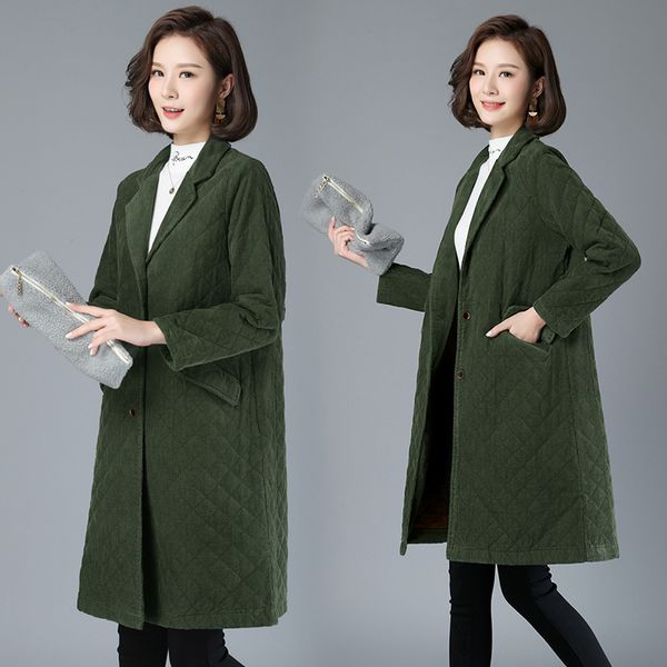 fashion women's dress 2019 autumn and winter new style korean-style loose casual corduroy mid-length overcoat fold-down collar c, Blue;black
fashion women's dress 2019 autumn and winter new style korean-style loose casual corduroy mid-length overcoat fold-down collar c, Blue;black