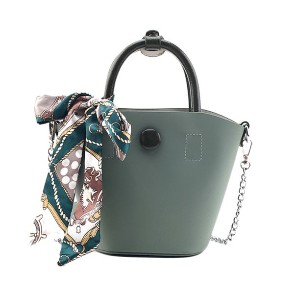 new-women's ribbon tote women's chain tote bag wild messenger bag shoulder