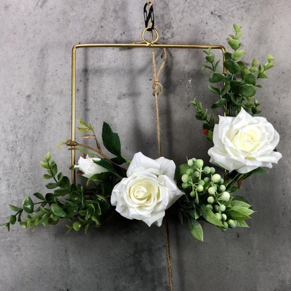 wall window decor rope iron art garland pendant party geometric artificial flower wedding home engagement floral hoop wreath
wall window decor rope iron art garland pendant party geometric artificial flower wedding home engagement floral hoop wreath