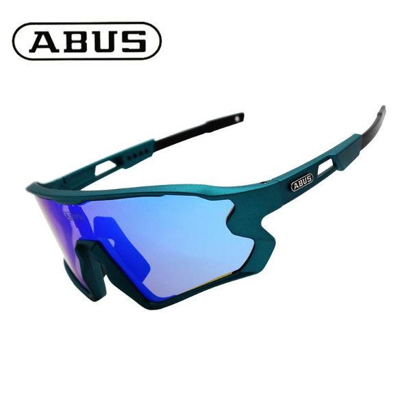 Abus 5 Lens Bike Glasses Bicycle Uv400 Sports Sunglasses For Men Women Anti Glare Lightweight Hiking Cycling Glasses