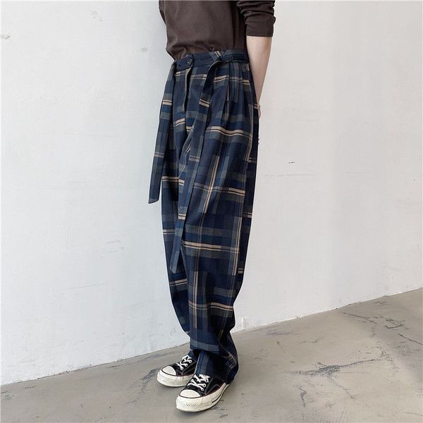 2020 new korean version of the summer plaid super fire wild loose slim sense of european and american mopping trousers, Black
2020 new korean version of the summer plaid super fire wild loose slim sense of european and american mopping trousers, Black