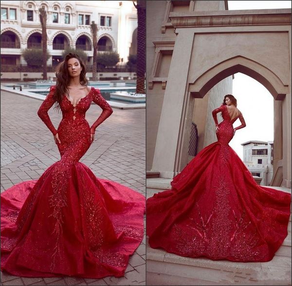 Arabic Kaftan 2019 Gorgeous Red V Neck Mermaid Prom Dresses Long Sleeve Lace Beaded Formal Occasion Evening Dress Party Gowns Custom Made, Black
Arabic Kaftan 2019 Gorgeous Red V Neck Mermaid Prom Dresses Long Sleeve Lace Beaded Formal Occasion Evening Dress Party Gowns Custom Made, Black