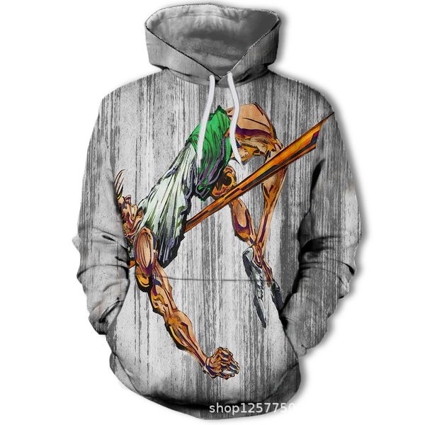 mens designer 3d high jump digital printing hooded pullover fashion sweater, Black
mens designer 3d high jump digital printing hooded pullover fashion sweater, Black