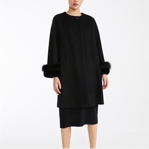 шерстяные пальто 2019 осень и зима новых случайных простых простых диких волосы манжет сыпучие черный кашемир пальто дама, Black
шерстяные пальто 2019 осень и зима новых случайных простых простых диких волосы манжет сыпучие черный кашемир пальто дама, Black