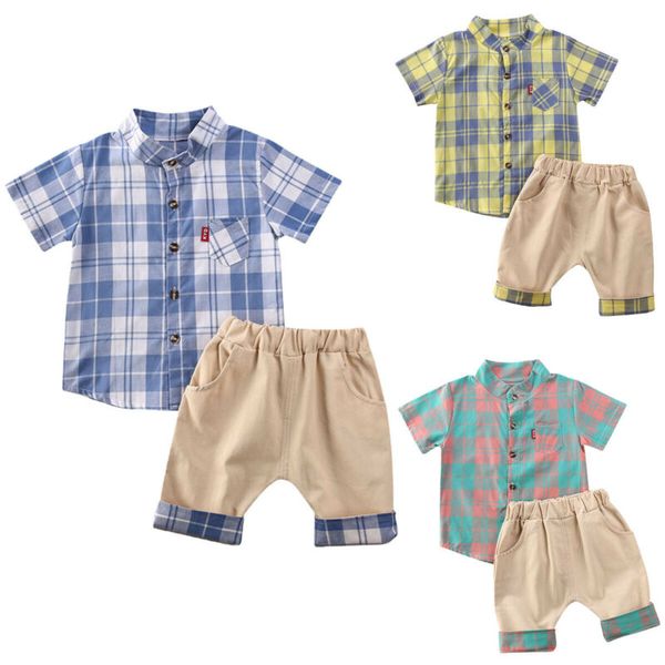 0-3y summer toddler baby boy outfits clothes sets 2pcs plaid print shirt shorts pants gentleman party suit, White
0-3y summer toddler baby boy outfits clothes sets 2pcs plaid print shirt shorts pants gentleman party suit, White