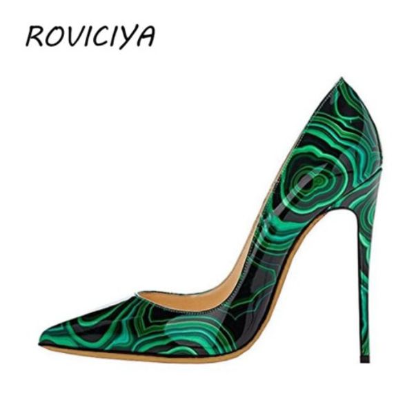 2019 wedding women fashion green patent leather poined toes high heeled heels shoes stiletto heel shoes pump 120mm 10cm, Black
2019 wedding women fashion green patent leather poined toes high heeled heels shoes stiletto heel shoes pump 120mm 10cm, Black