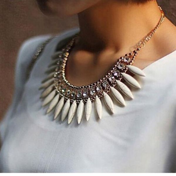 fashion women crystal pendant chain choker chunky statement bib necklace boho, Silver
fashion women crystal pendant chain choker chunky statement bib necklace boho, Silver