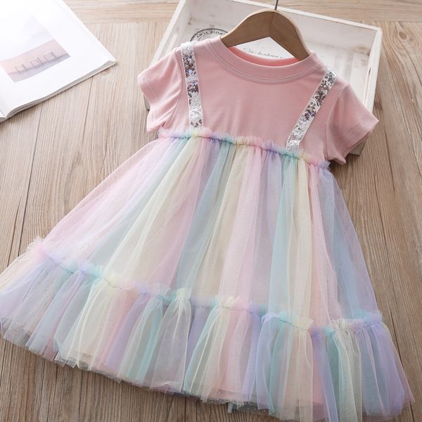 thunderers 2020 summer cotton sweet kids dresses for girls rainbow mesh dress simple suspender dress girl's casual daily wear, Red;yellow
thunderers 2020 summer cotton sweet kids dresses for girls rainbow mesh dress simple suspender dress girl's casual daily wear, Red;yellow