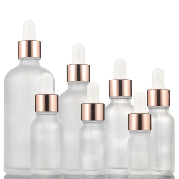5ml-100ml frosted glass bottles with rose gold lids glass aromatherapy liquid for essential massage oil pipette refillable bottles
5ml-100ml frosted glass bottles with rose gold lids glass aromatherapy liquid for essential massage oil pipette refillable bottles
