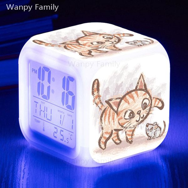lovely cartoon cat mouse alarm clock 7 color glowing led digital alarm clock kids festival gift multifunctio touch sensing
lovely cartoon cat mouse alarm clock 7 color glowing led digital alarm clock kids festival gift multifunctio touch sensing