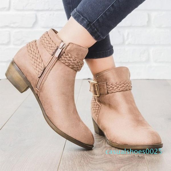 women autumn winter boots ponited toe shoes leopard booties buckle strap square heel zapatos de mujer wedges gothic boots c25, Black
women autumn winter boots ponited toe shoes leopard booties buckle strap square heel zapatos de mujer wedges gothic boots c25, Black