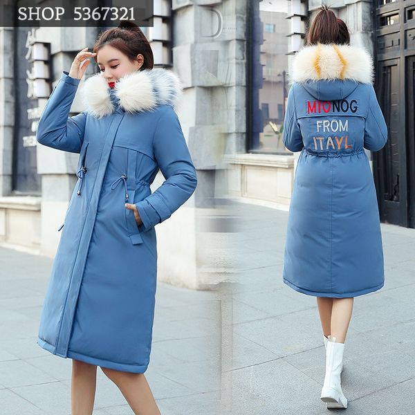 2019 winter cotton-padded clothes woman winter thickening long fund overknee easy down jackets suit-dress loose coat tide, Black
2019 winter cotton-padded clothes woman winter thickening long fund overknee easy down jackets suit-dress loose coat tide, Black