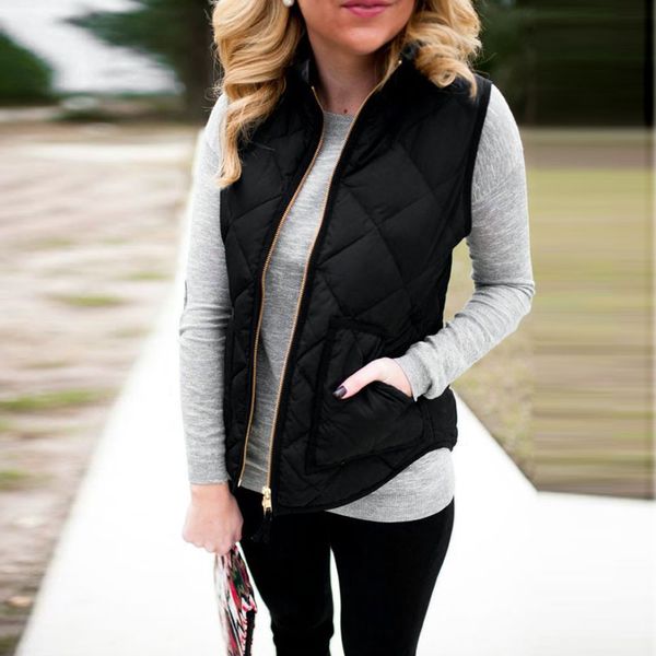 jaycosin women lady black pocket coat sleeveless vests jacket outwear waistcoat cardigan woman zipper vest jackets 19august01, Black;white
jaycosin women lady black pocket coat sleeveless vests jacket outwear waistcoat cardigan woman zipper vest jackets 19august01, Black;white