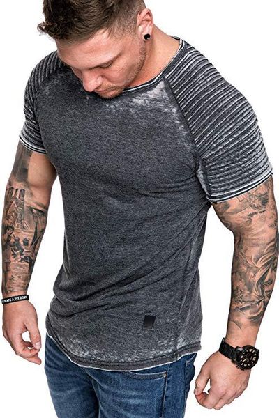 mens solid draped tshirts summer solid fashion casual o-neck tees short sleeved, White;black
mens solid draped tshirts summer solid fashion casual o-neck tees short sleeved, White;black