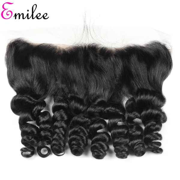 emilee peruvian loose wave lace frontal closure 13x4 pre plucked with baby hair human virgin hair closure, Black
emilee peruvian loose wave lace frontal closure 13x4 pre plucked with baby hair human virgin hair closure, Black