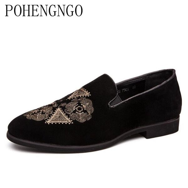men's suede soft penny loafers embroidered design wedding shoes formal men's velvet loafer dress shoes plus-size chaussure homme, Black
men's suede soft penny loafers embroidered design wedding shoes formal men's velvet loafer dress shoes plus-size chaussure homme, Black