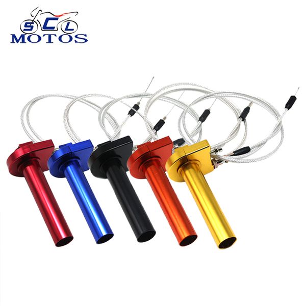 sclmotos -7/8" motorcycle throttle twist grips 22mm cnc aluminum grip+cable accelerator moped scooter dirt bike refit part race
sclmotos -7/8" motorcycle throttle twist grips 22mm cnc aluminum grip+cable accelerator moped scooter dirt bike refit part race