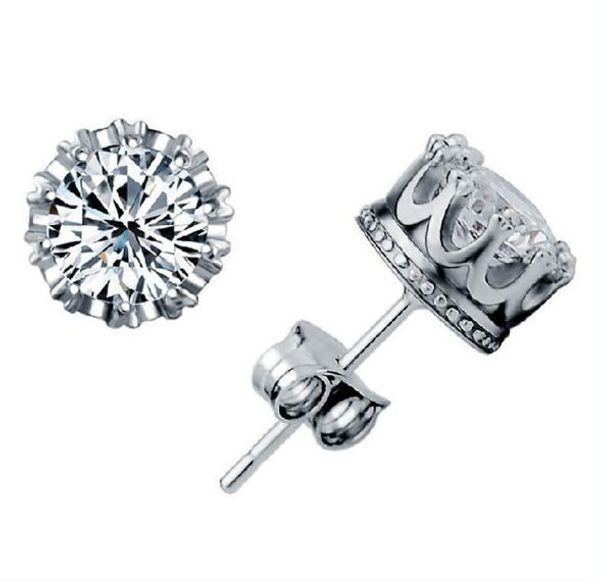 band new crown wedding stud earring 2020 new 925 sterling silver cz simulated diamonds engagement beautiful jewelry crystal ear rings, Golden;silver
band new crown wedding stud earring 2020 new 925 sterling silver cz simulated diamonds engagement beautiful jewelry crystal ear rings, Golden;silver