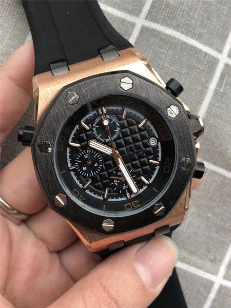 wholesale mens luxury watch all dial work rubber strap mens designer watches quartz movement chronograph satch royal oak clock, Slivery;brown
wholesale mens luxury watch all dial work rubber strap mens designer watches quartz movement chronograph satch royal oak clock, Slivery;brown