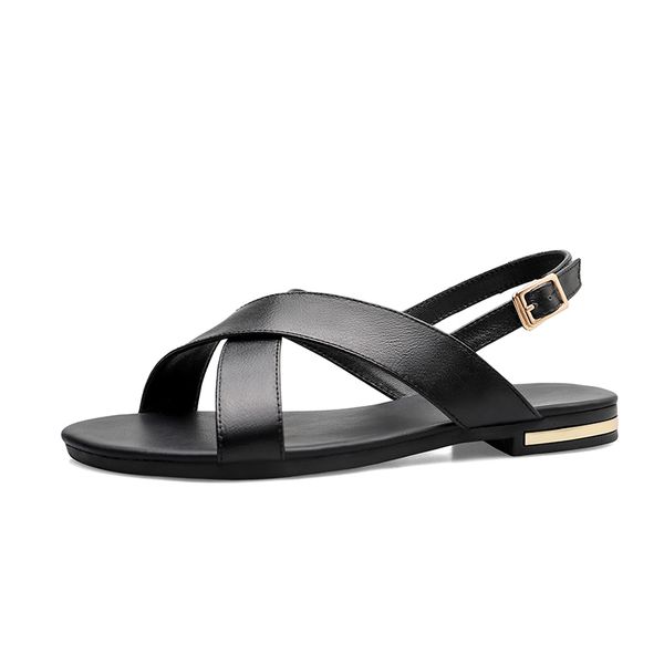 sandals 2021 summer women genuine leather flat heel flip flops gladiator casual beach shoes woman big large size 45 46, Black
sandals 2021 summer women genuine leather flat heel flip flops gladiator casual beach shoes woman big large size 45 46, Black