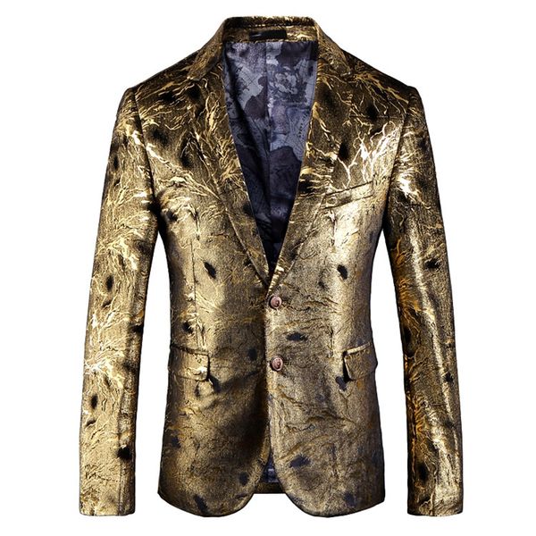 gold blazer for men slim fit mens floral print blazer jacket british style prom party wedding blazers, White;black
gold blazer for men slim fit mens floral print blazer jacket british style prom party wedding blazers, White;black