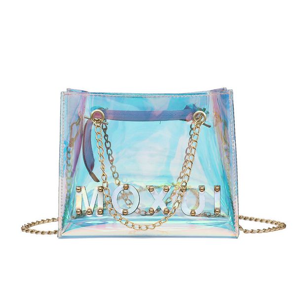 2020 summer laser shoulder bag woman small clear handle bag patent leather shinny cross bodybag with adjustable chain
2020 summer laser shoulder bag woman small clear handle bag patent leather shinny cross bodybag with adjustable chain