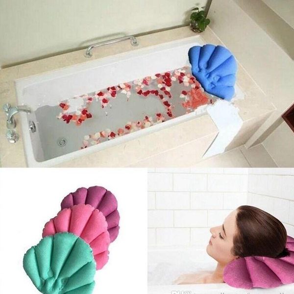 2020 soft bathroom pillow home comfortable spa inflatable bath cups shell shaped neck bathtub cushion bathroom accessories
2020 soft bathroom pillow home comfortable spa inflatable bath cups shell shaped neck bathtub cushion bathroom accessories