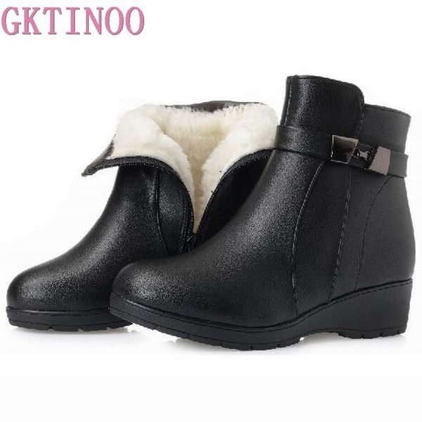 gktinoo women flat boots 2018 winter fashion leather mother boots women's casual ankle wedges snow women shoes large size, Black
gktinoo women flat boots 2018 winter fashion leather mother boots women's casual ankle wedges snow women shoes large size, Black