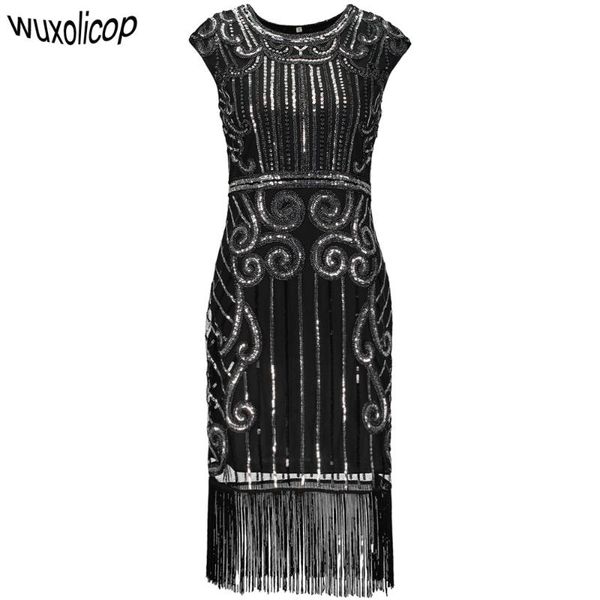 1920s vintage inspired sequin embellished fringe long gatsby flapper dress o-neck cap sleeve geometric fancy 20s party dress, White;black
1920s vintage inspired sequin embellished fringe long gatsby flapper dress o-neck cap sleeve geometric fancy 20s party dress, White;black