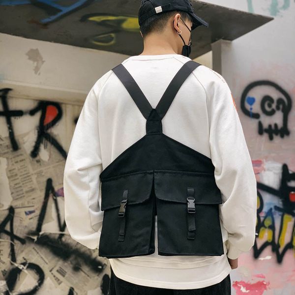 men's vests multiple pockets cargo vest hip hop men dad core sleeveless jacket gilet streetwear, Black;white
men's vests multiple pockets cargo vest hip hop men dad core sleeveless jacket gilet streetwear, Black;white