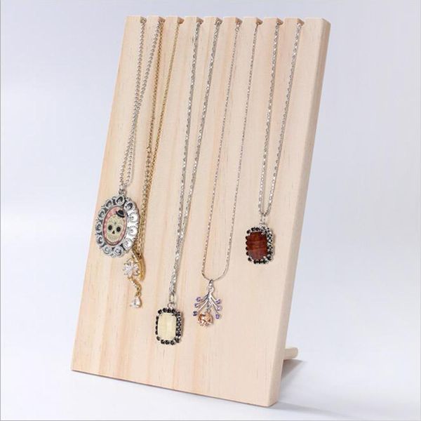 new high-end raw wood jewelry display stand necklace holder rack necklace hanging shelf for home store counter show, Pink;blue
new high-end raw wood jewelry display stand necklace holder rack necklace hanging shelf for home store counter show, Pink;blue