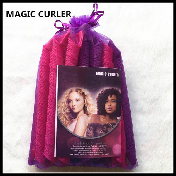 20pcs 30/55/65/75cm magic sspiral plastic manual curlers magic curls
