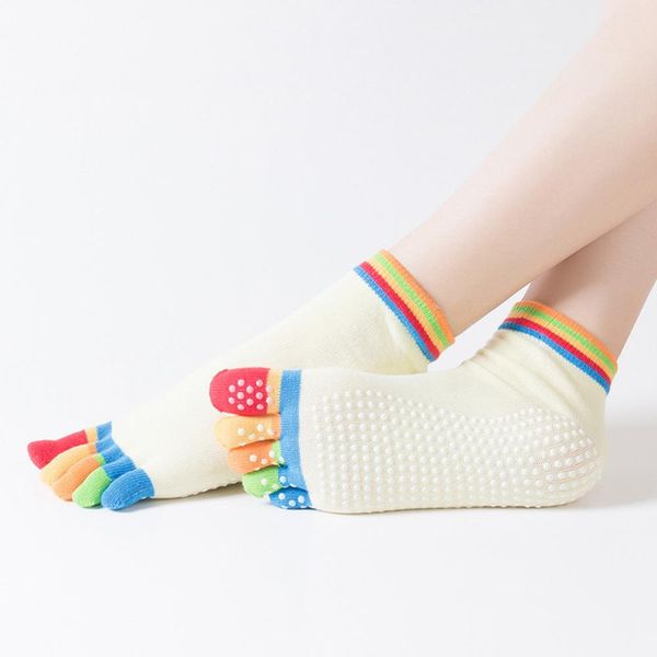 hobbylane women sport colorful yoga sock fitness and pilates cotton sock rainbow workout anti slip toe breathable purple, Black
hobbylane women sport colorful yoga sock fitness and pilates cotton sock rainbow workout anti slip toe breathable purple, Black