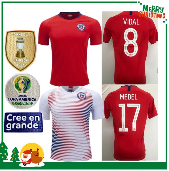 2019 Chile Copa America Soccer Jerseys ALEXIS VIDAL VALDIVIA MEDEL PINILLA VARGAS CH. ARANGUIZ 19 20 Home Away Football Shirt
2019 Chile Copa America Soccer Jerseys ALEXIS VIDAL VALDIVIA MEDEL PINILLA VARGAS CH. ARANGUIZ 19 20 Home Away Football Shirt